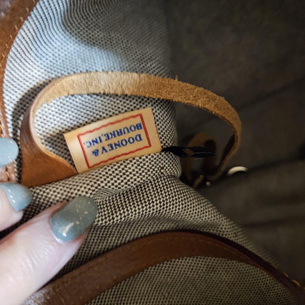 Green and Brown Dooney & Bourke Fir Medium Lee Tote Bag - Picture 7 of 10